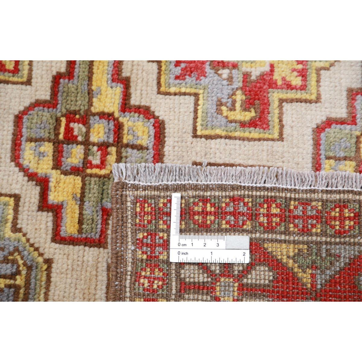 Revival 3x4 Handmade Double Knotted Washable Wool Rug - Colorful