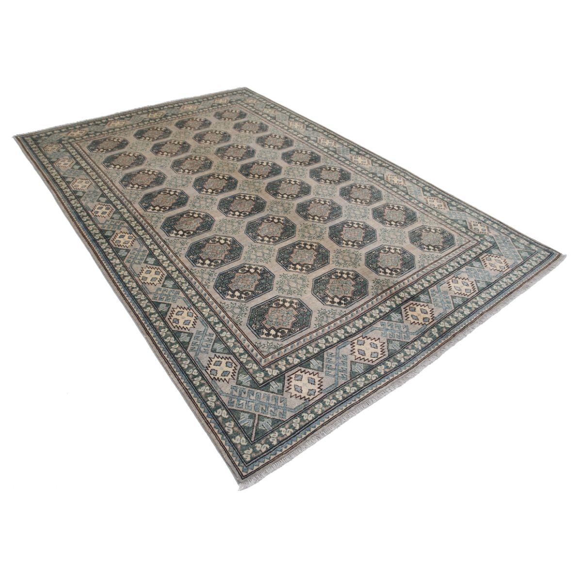 Revival 7x10 Handmade Double Knotted Washable Wool Rug - Colorful