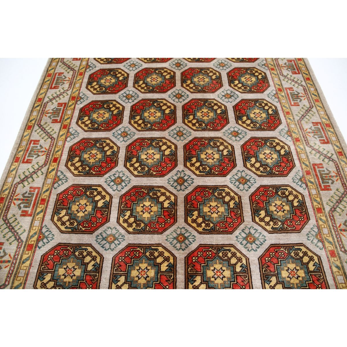 Revival 7x10 Handmade Double Knotted Washable Wool Rug - Colorful
