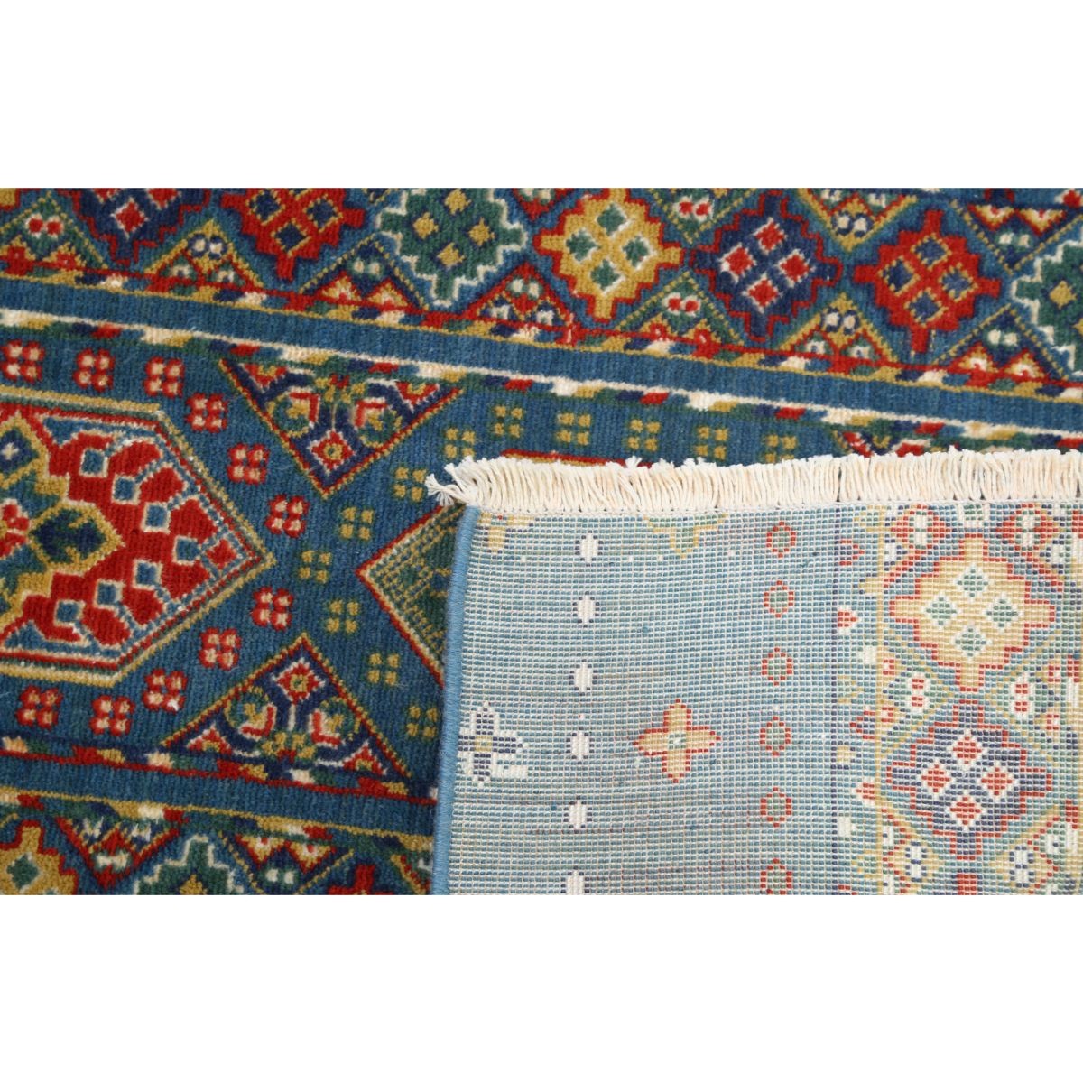Gulshan 2x4 Machine-Made Washable Wool Rug - Colorful