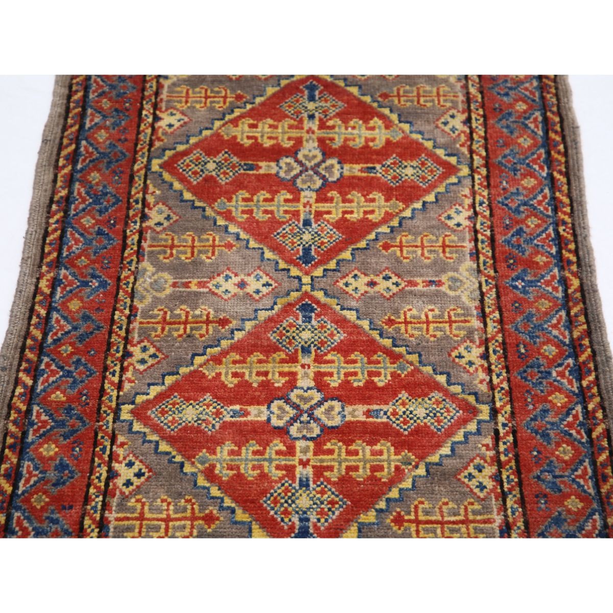Revival 2x3 Handmade Double Knotted Washable Wool Rug - Colorful