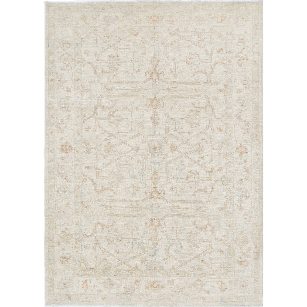 Serenity 6x9 Handmade Double Knotted Washable Wool Rug - Soft Hues