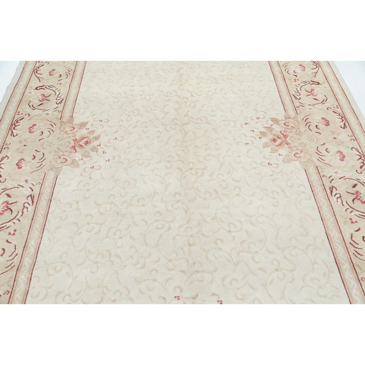 Nickel 7x10 Handmade Double Knotted Washable Wool Rug - Colorful