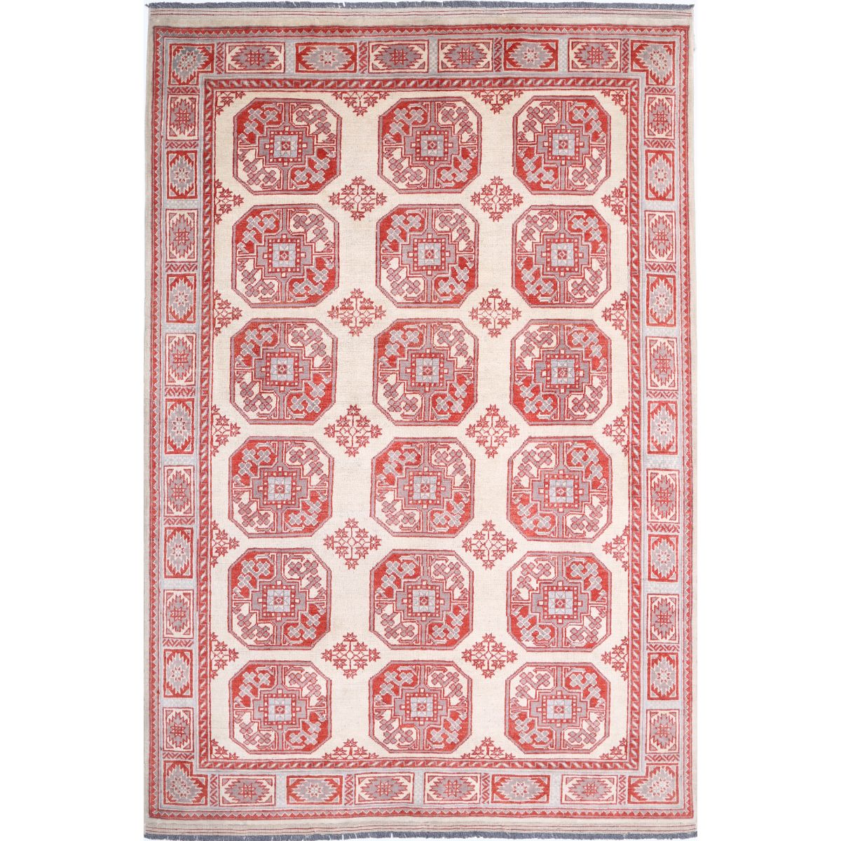 Revival 6x8 Handmade Double Knotted Washable Wool Rug - Colorful