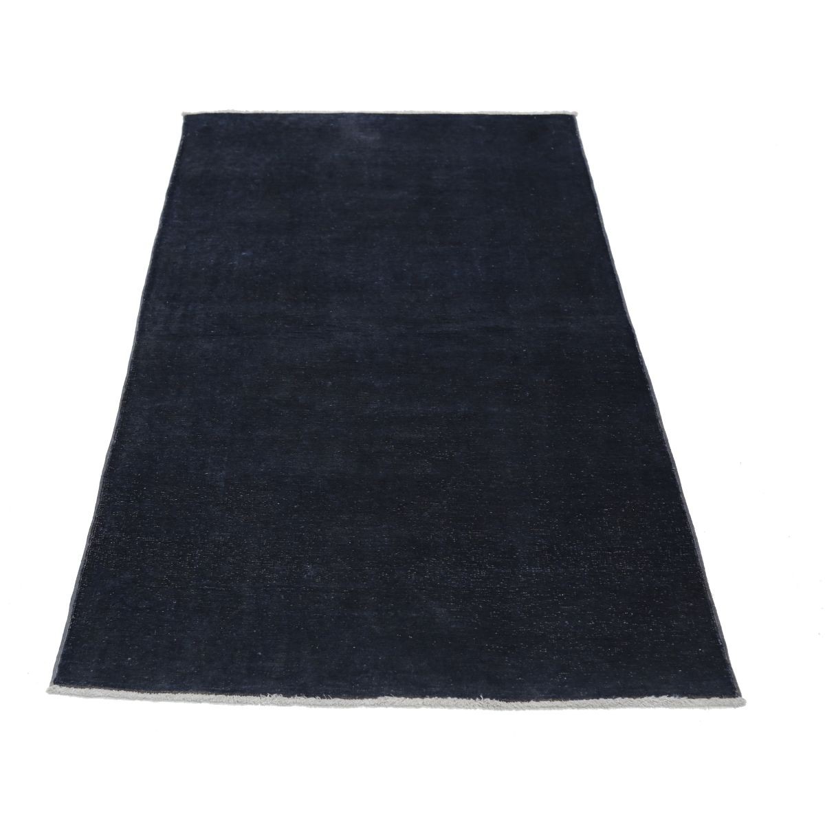 Overdye 3x6 Handmade Double Knotted Washable Wool Rug - Monochormatic