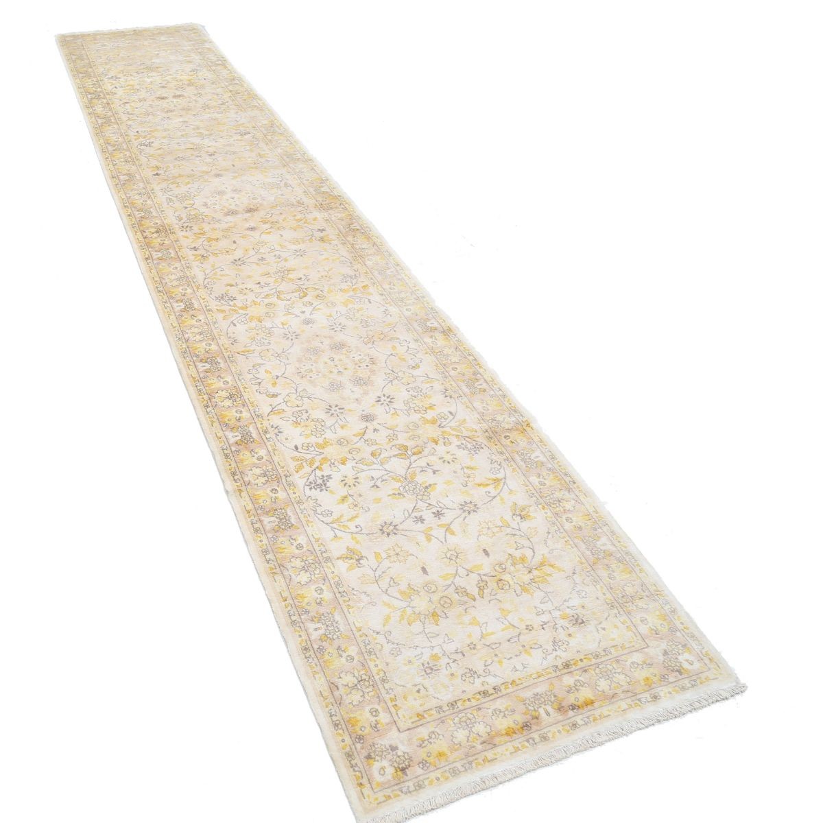 Legacy 3x14 Handmade Double Knotted Washable Art Silk Runner - Soft Hues