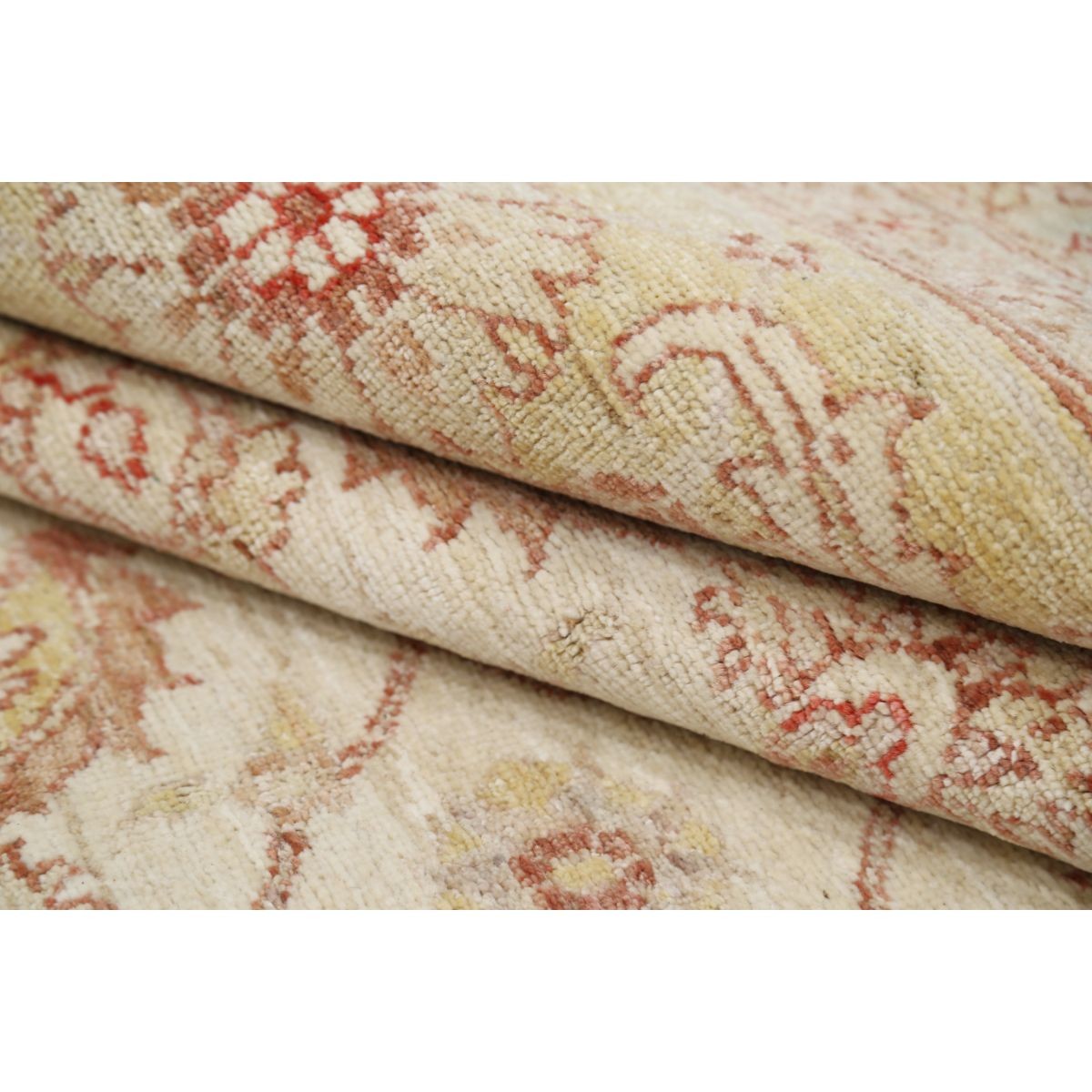 Serenity 9x12 Handmade Double Knotted Washable Wool Rug - Soft Hues