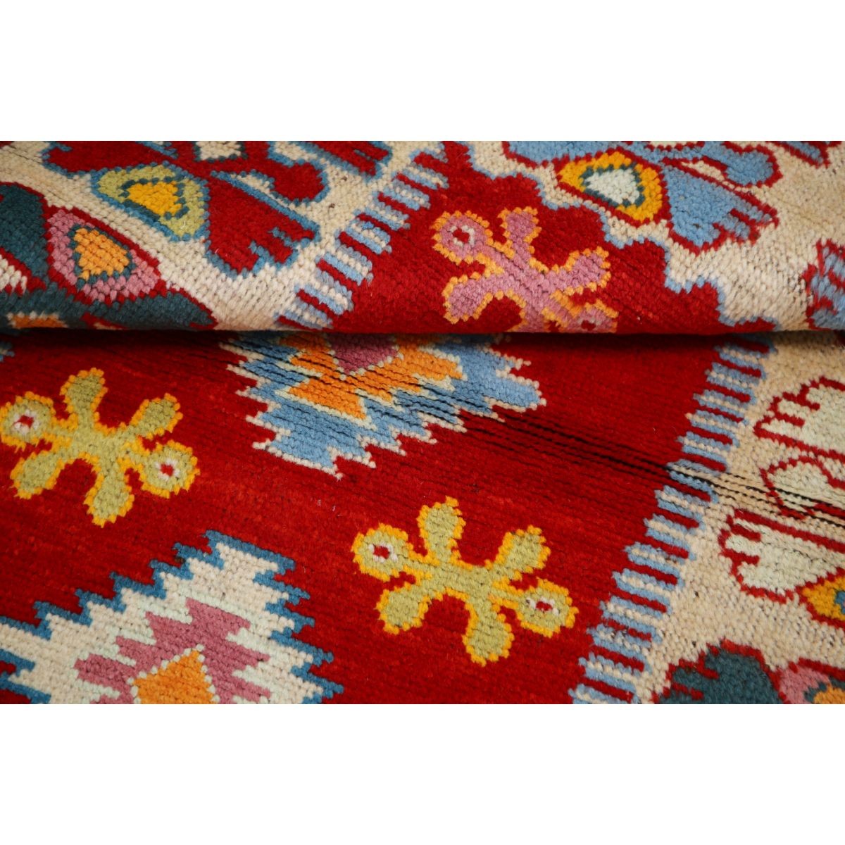 Revival 3x5 Handmade Double Knotted Washable Wool Rug - Colorful