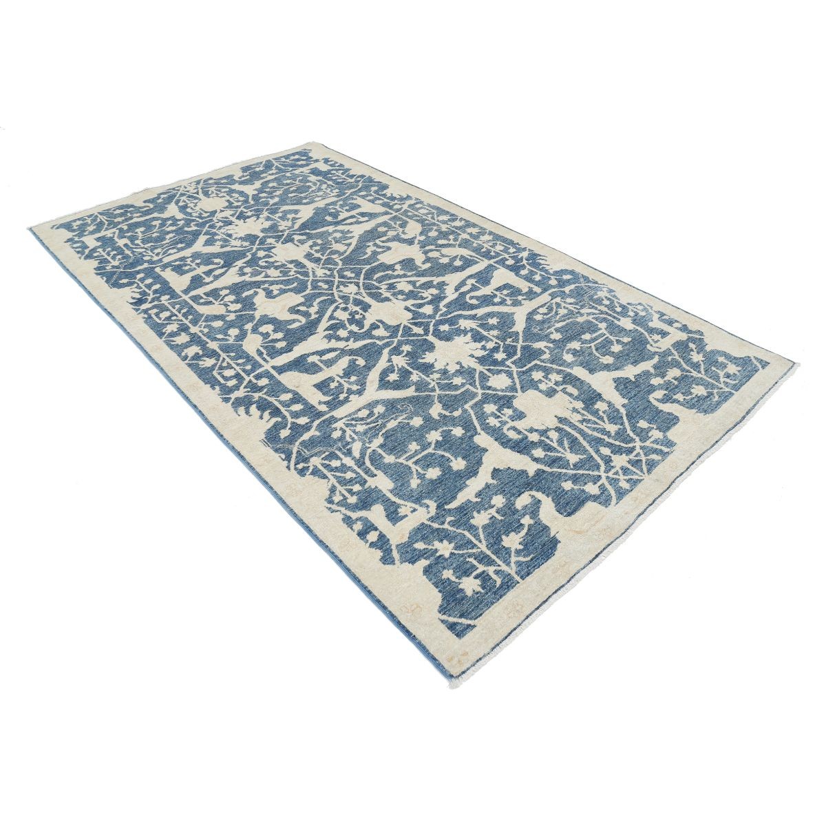 Artemix 5x9 Handmade Double Knotted Washable Wool Rug - Soft Hues