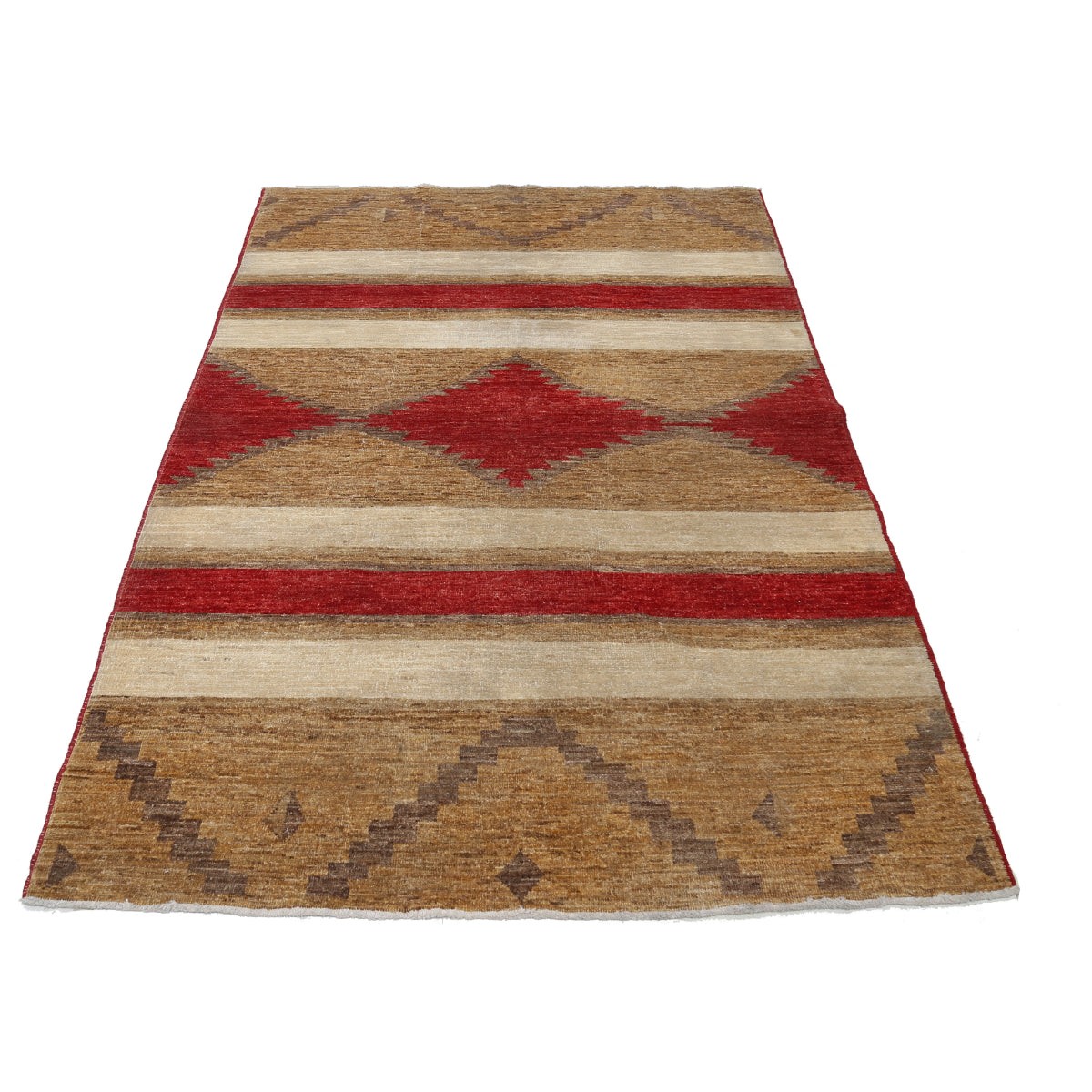 Modcar 4x6 Handmade Double Knotted Washable Wool Rug - Colorful