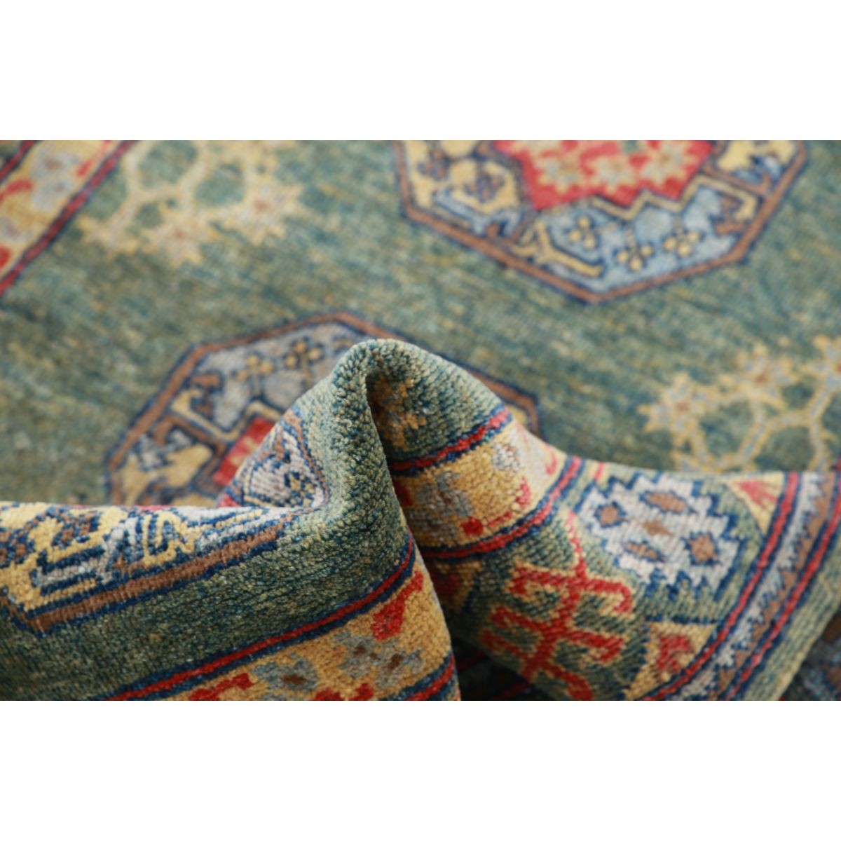 Revival 3x5 Handmade Double Knotted Washable Wool Rug - Colorful