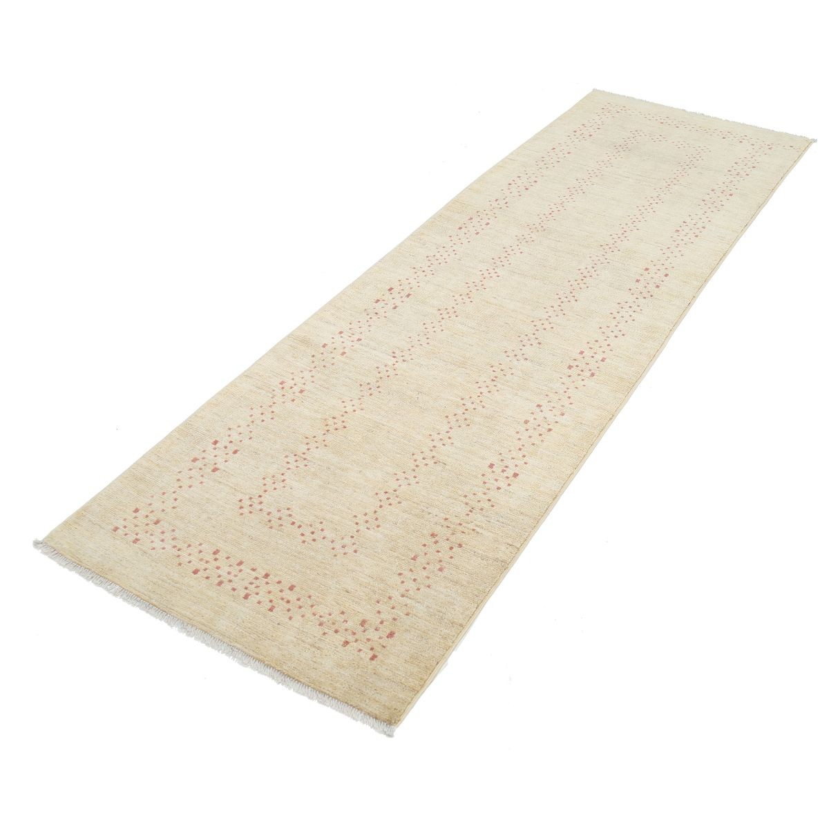 Modcar 3x9 Handmade Double Knotted Washable Wool Runner - Colorful