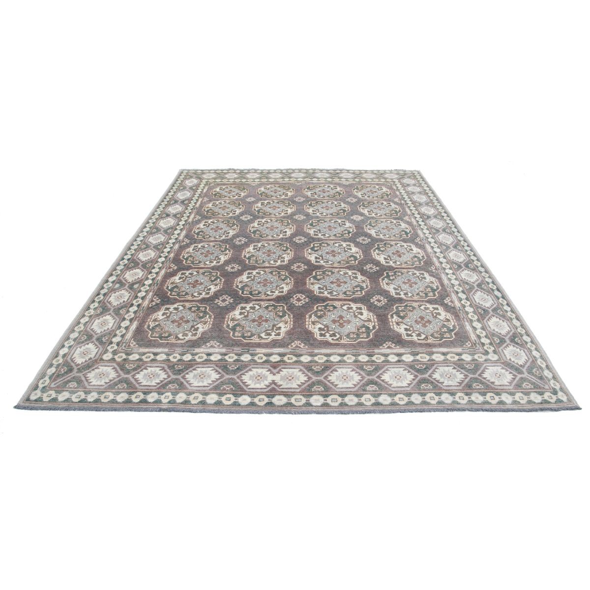 Revival 8x10 Handmade Double Knotted Washable Wool Rug - Colorful