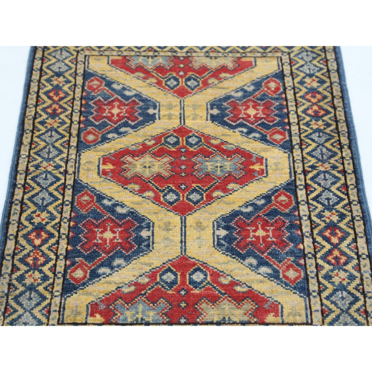 Revival 2x3 Handmade Double Knotted Washable Wool Rug - Colorful