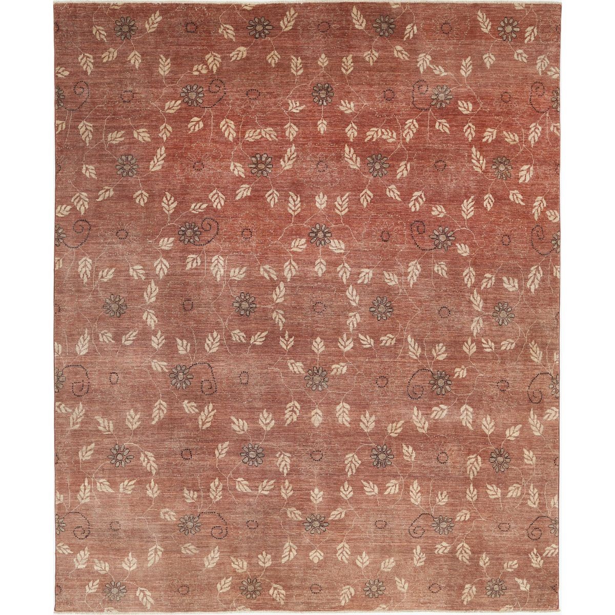 Modcar 8x10 Handmade Double Knotted Washable Wool Rug - Colorful