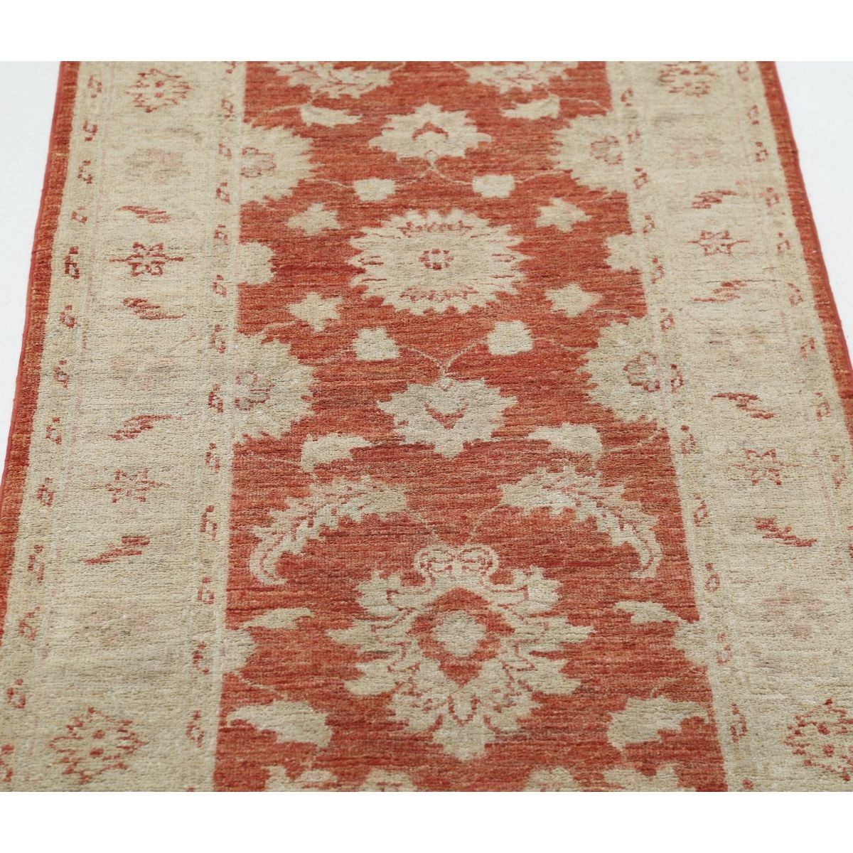 Ziegler 2x8 Handmade Double Knotted Washable Wool Runner - Colorful