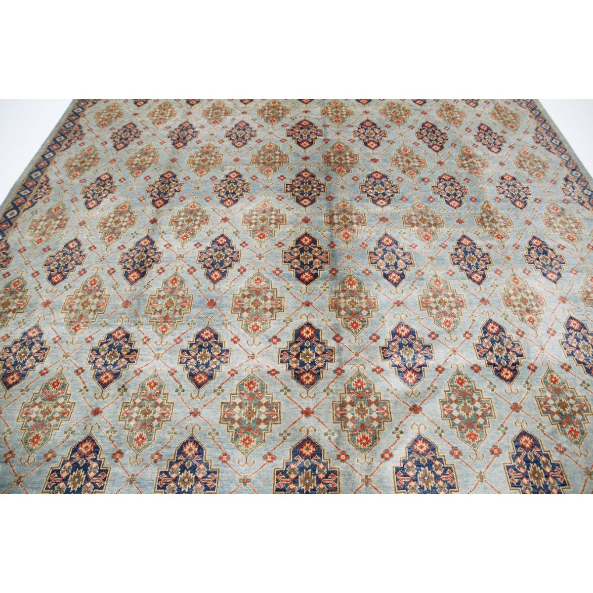 Revival 10x13 Handmade Double Knotted Washable Wool Rug - Colorful