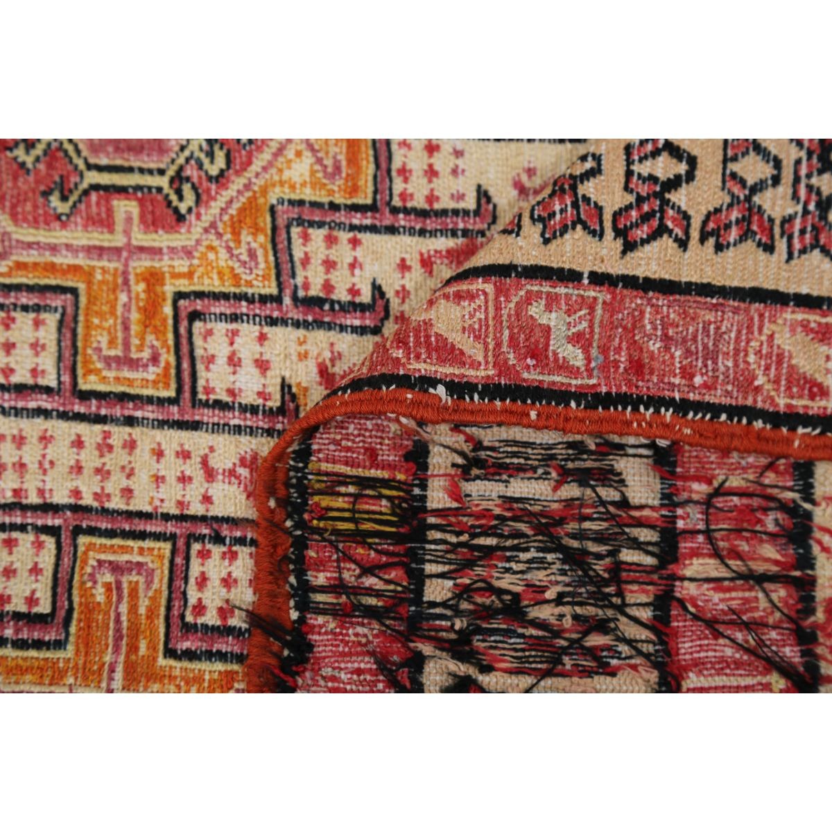 Silki 4x6 Hand Woven Washable Silk Rug - Colorful