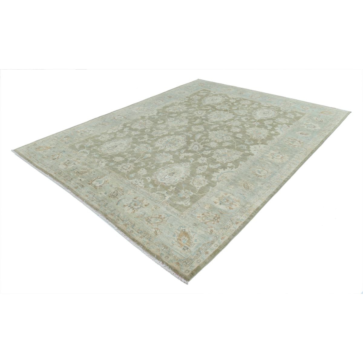 Ziegler 8x10 Handmade Double Knotted Washable Wool Rug - Colorful
