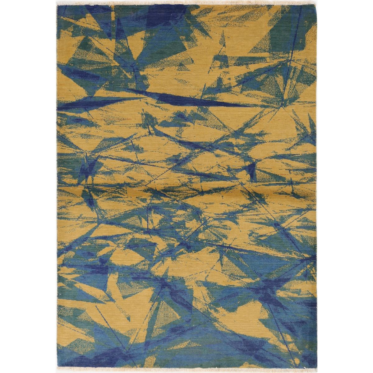 Dhanak 4x6 Powered-Loomed Washable Wool Rug - Colorful