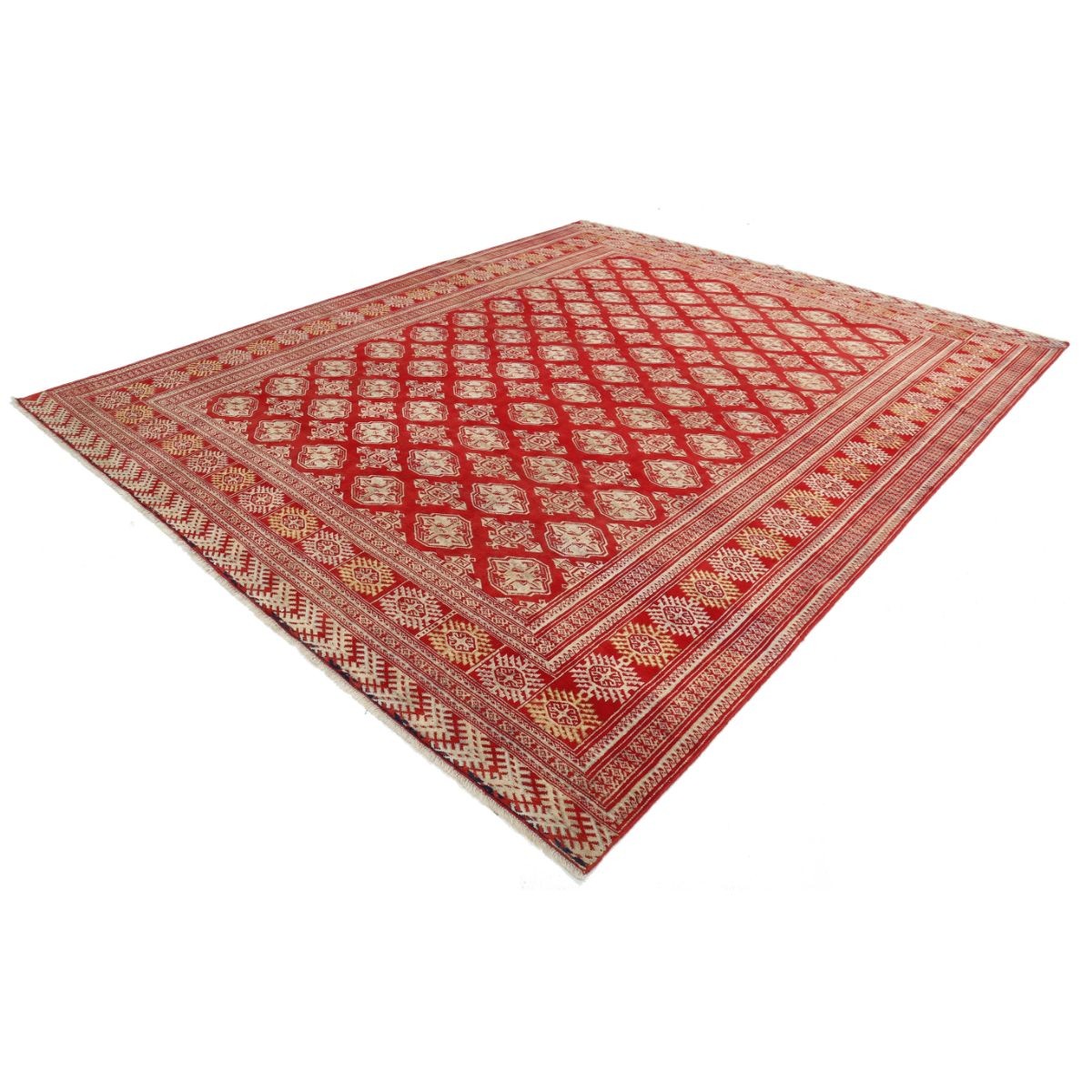 Bokhara 10x12 Handmade Double Knotted Washable Wool Rug - Colorful