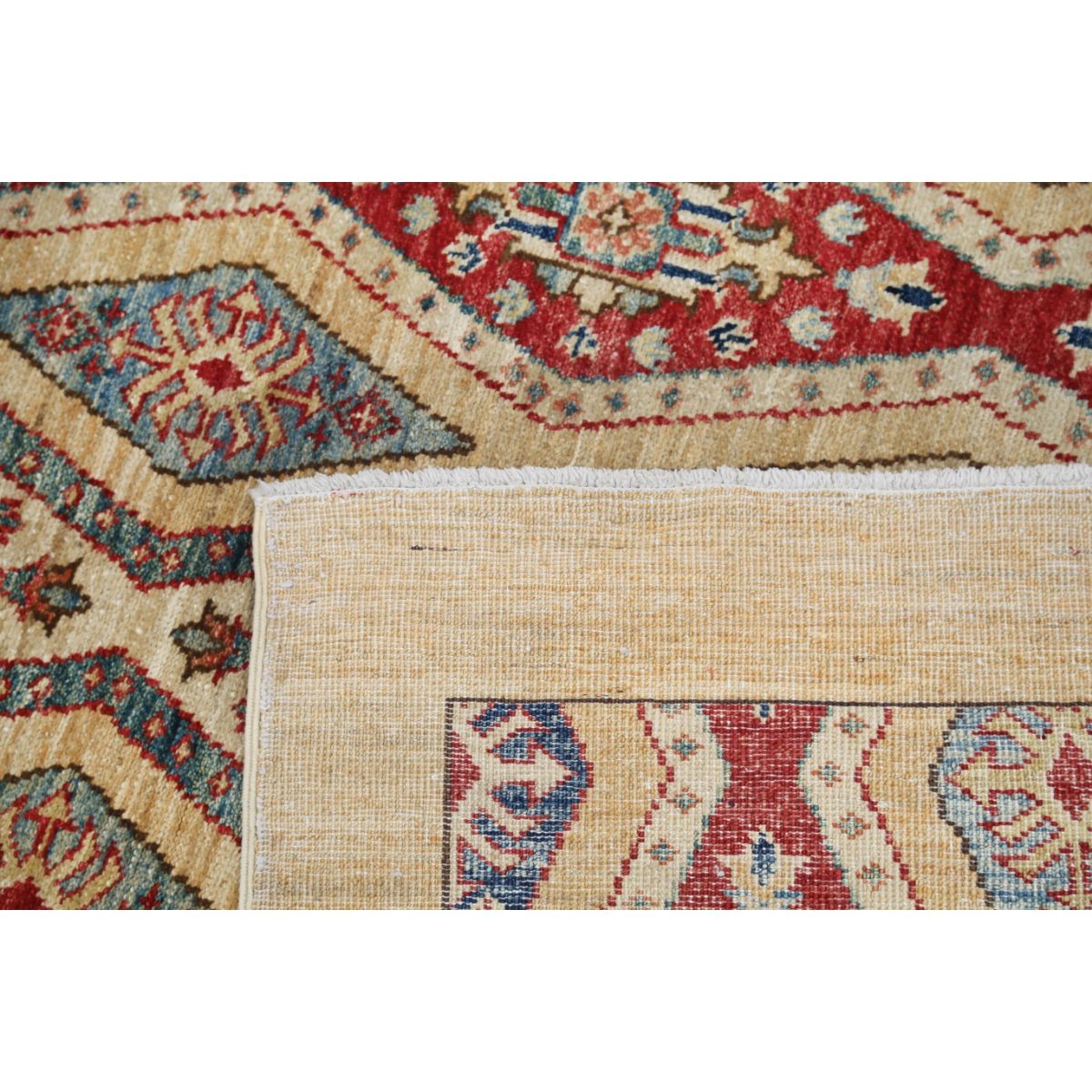 Kazak 3x5 Handmade Double Knotted Washable Wool Rug - Colorful