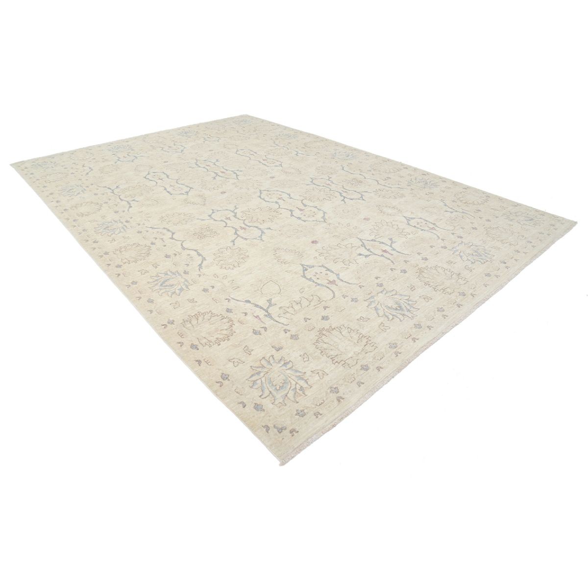 Serenity 9x13 Handmade Double Knotted Washable Wool Rug - Soft Hues