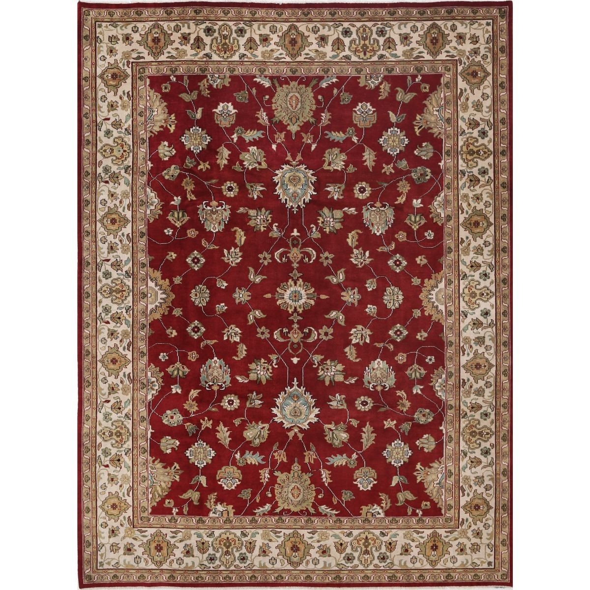 Ziegler 9x12 Handmade Double Knotted Washable Wool Rug - Colorful