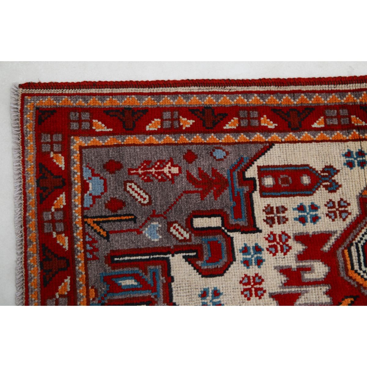 Revival 3x5 Handmade Double Knotted Washable Wool Rug - Colorful
