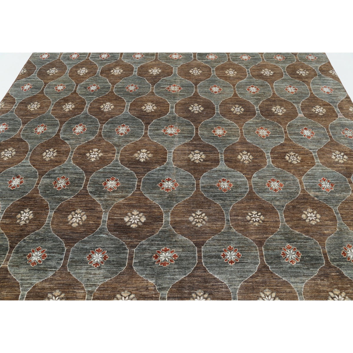 Modcar 8x10 Handmade Double Knotted Washable Wool Rug - Colorful