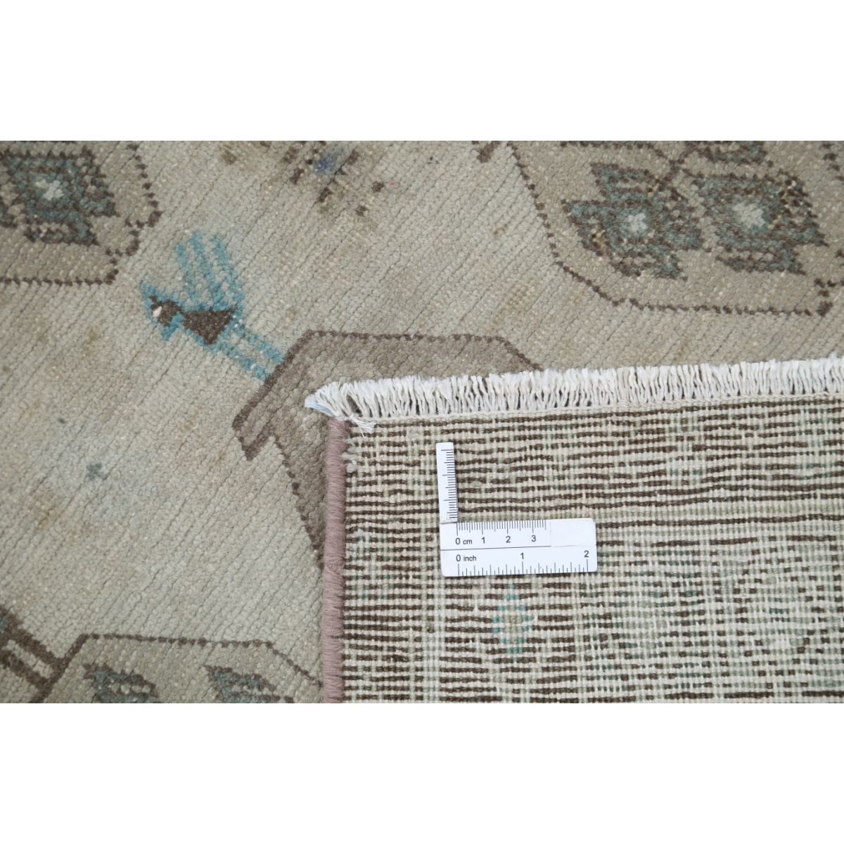 Vintage 3x7 Handmade Double Knotted Washable Wool Runner - Soft Hues