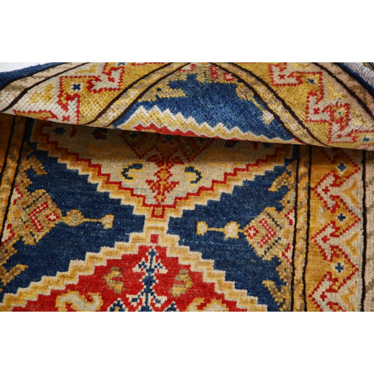 Revival 2x3 Handmade Double Knotted Washable Wool Rug - Colorful