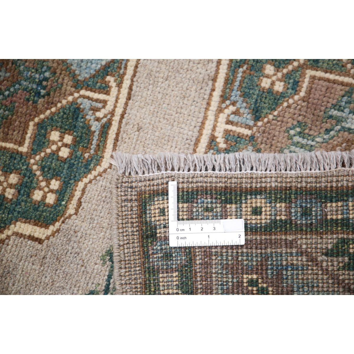 Revival 3x4 Handmade Double Knotted Washable Wool Rug - Colorful