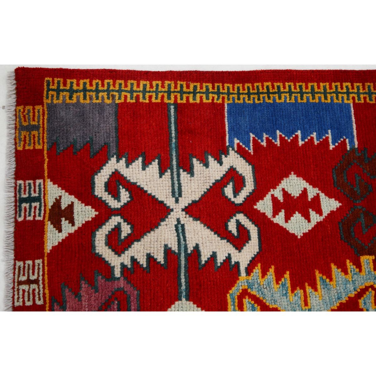 Revival 3x5 Handmade Double Knotted Washable Wool Rug - Colorful