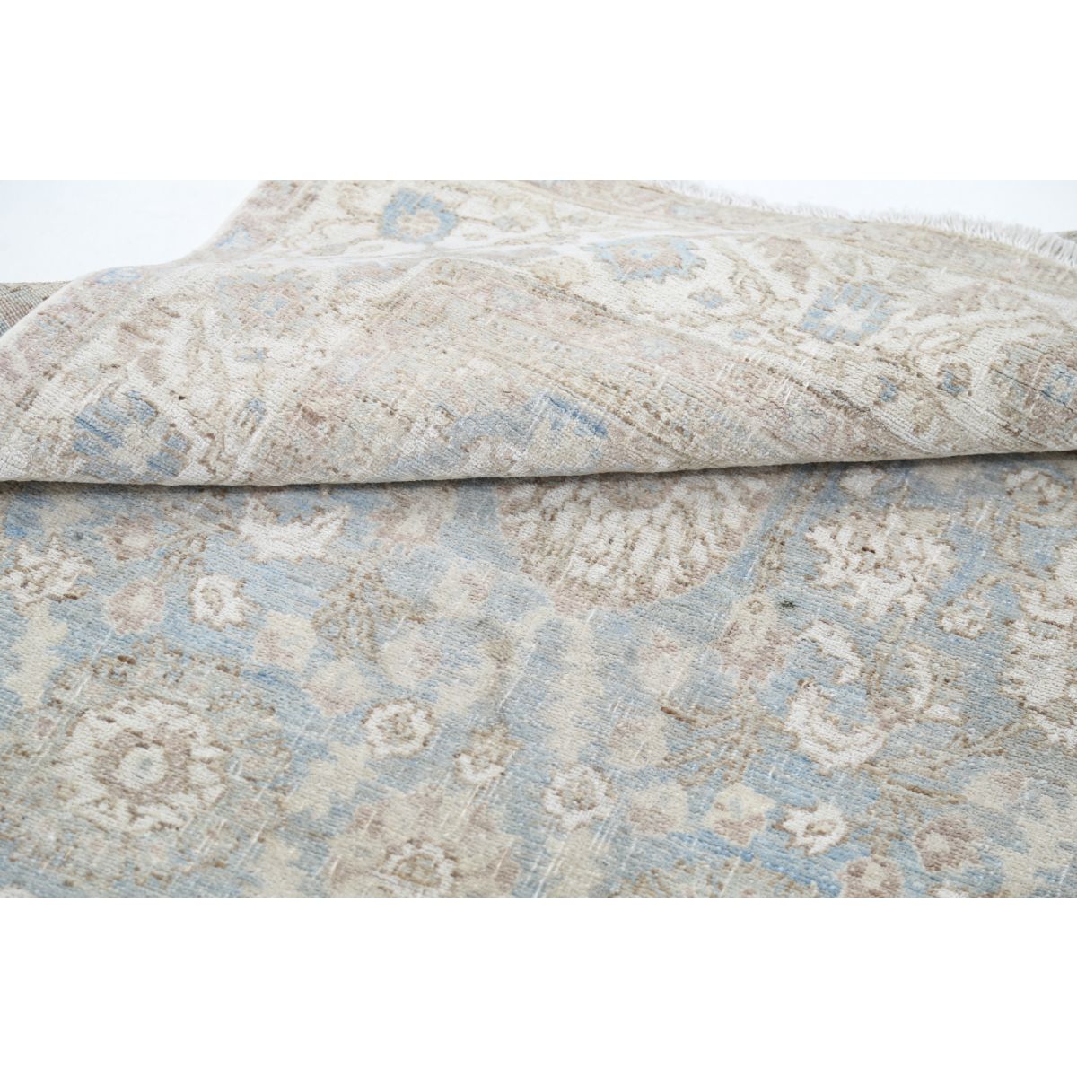 Serenity 4x6 Handmade Double Knotted Washable Wool Rug - Soft Hues