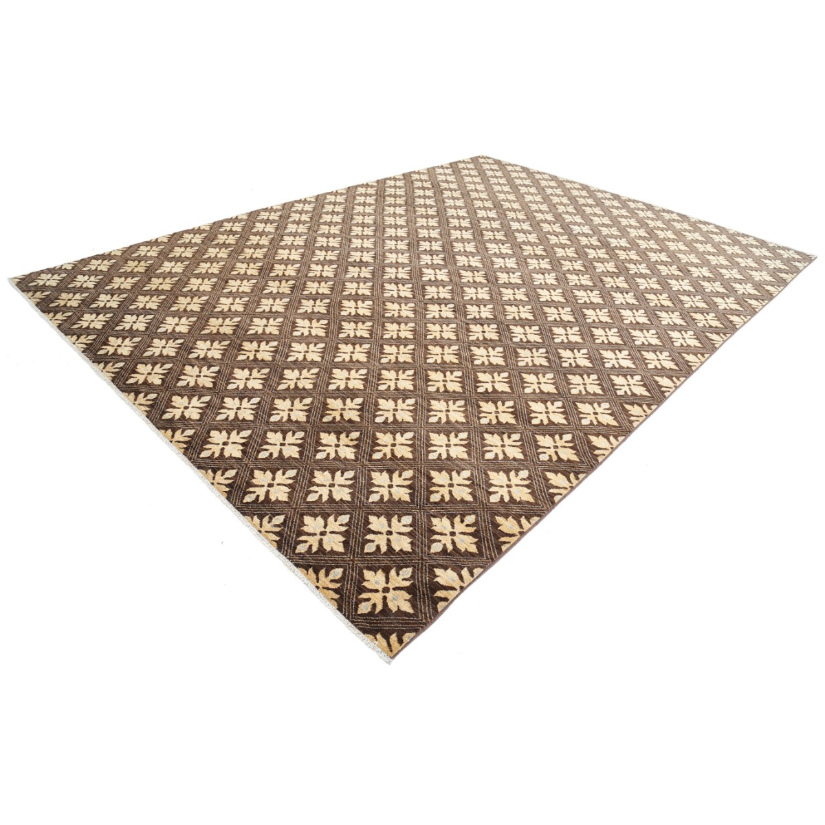 Modcar 10x14 Handmade Double Knotted Washable Wool Rug - Colorful