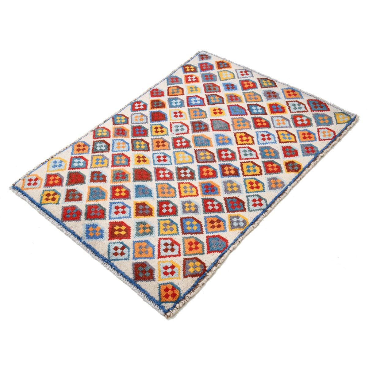 Revival 3x4 Handmade Double Knotted Washable Wool Rug - Colorful