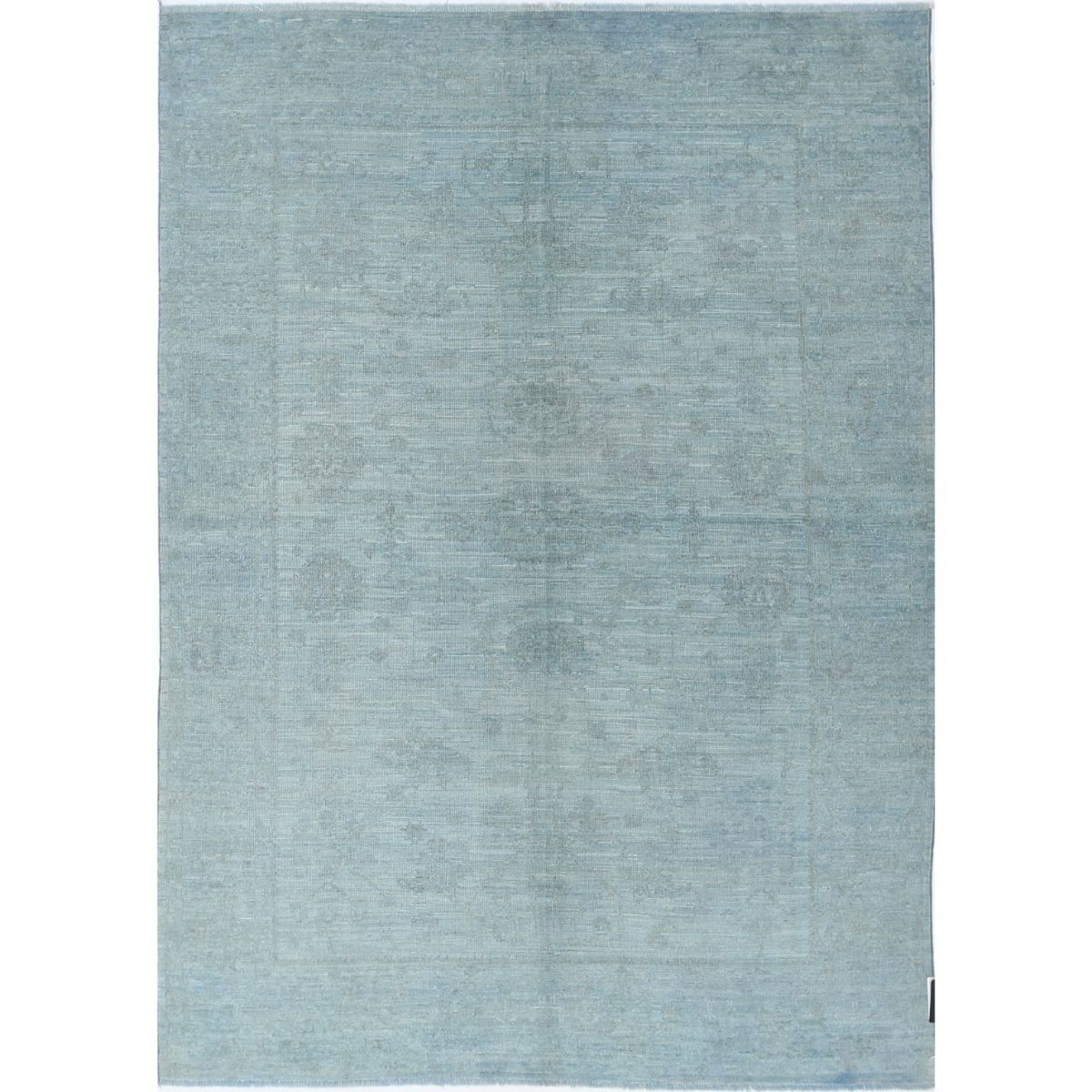 Overdye 7x10 Handmade Double Knotted Washable Wool Rug - Monochormatic