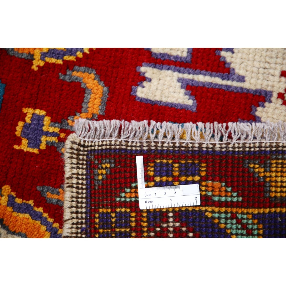 Revival 3x4 Handmade Double Knotted Washable Wool Rug - Colorful