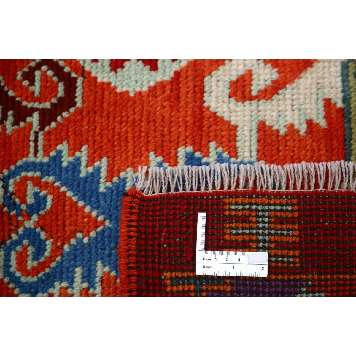 Revival 3x4 Handmade Double Knotted Washable Wool Rug - Colorful