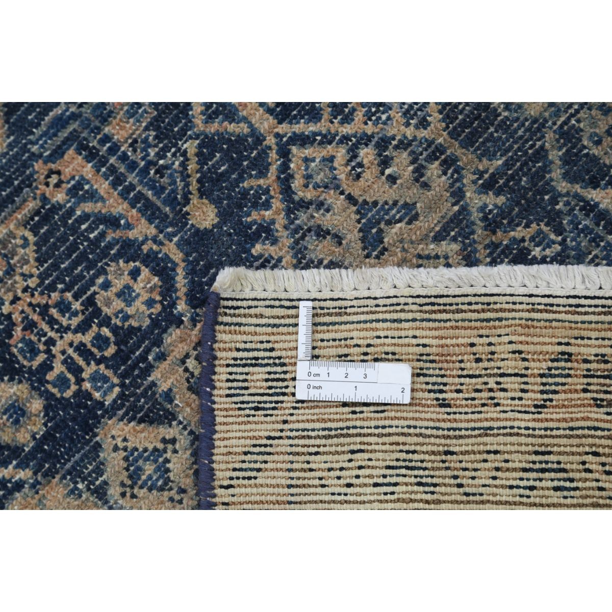 Vintage 3x14 Handmade Double Knotted Washable Wool Runner - Soft Hues