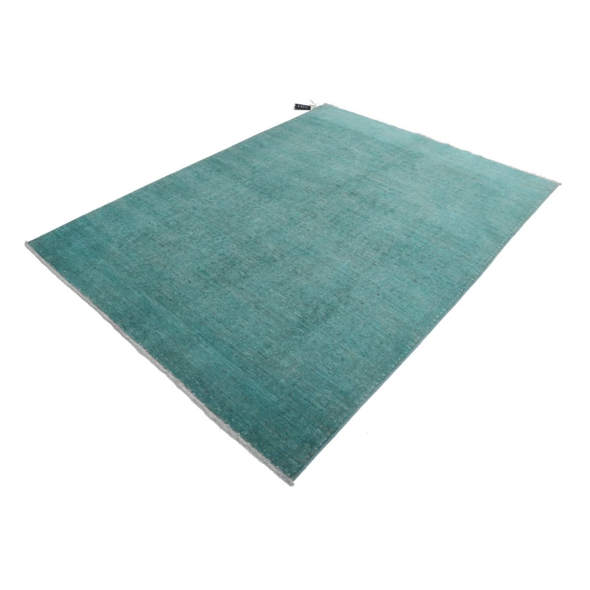 Fine 6x8 Handmade Double Knotted Washable Wool Rug - Monochormatic