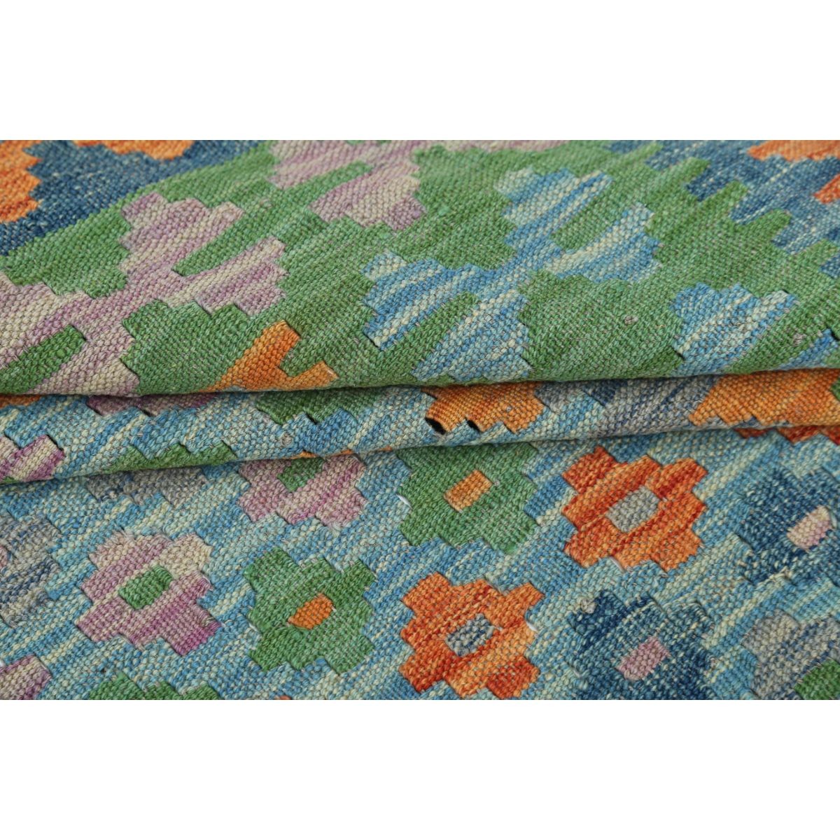 Maimana 4x6 Hand Woven Washable Wool Rug - Colorful