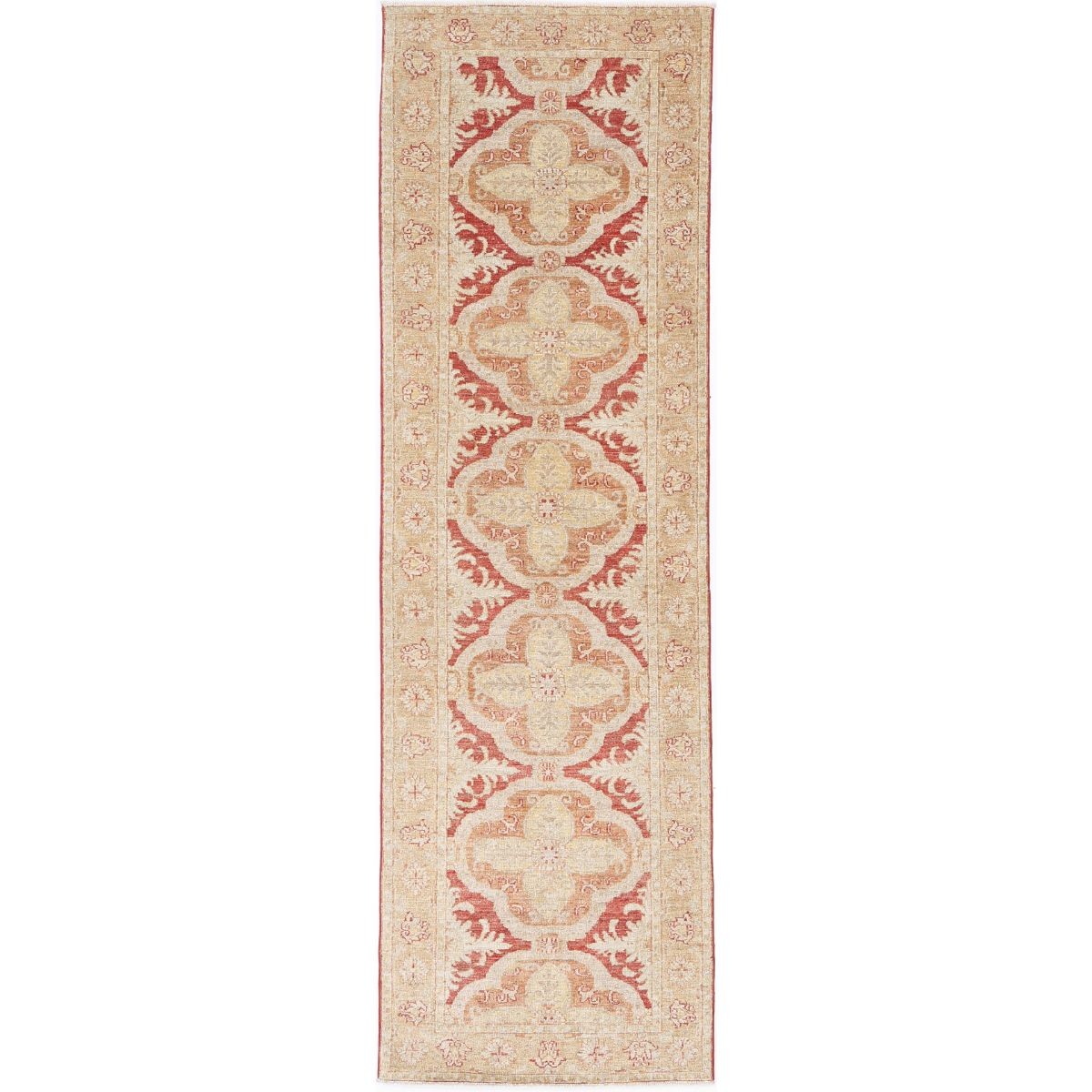 Ziegler 3x9 Hand-Knotted Washable Wool Runner - Colorful