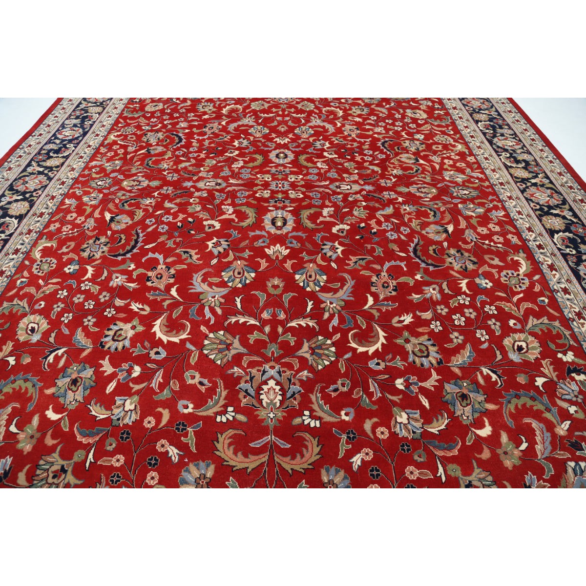Heritage 12x15 Handmade Double Knotted Washable Wool Rug - Colorful