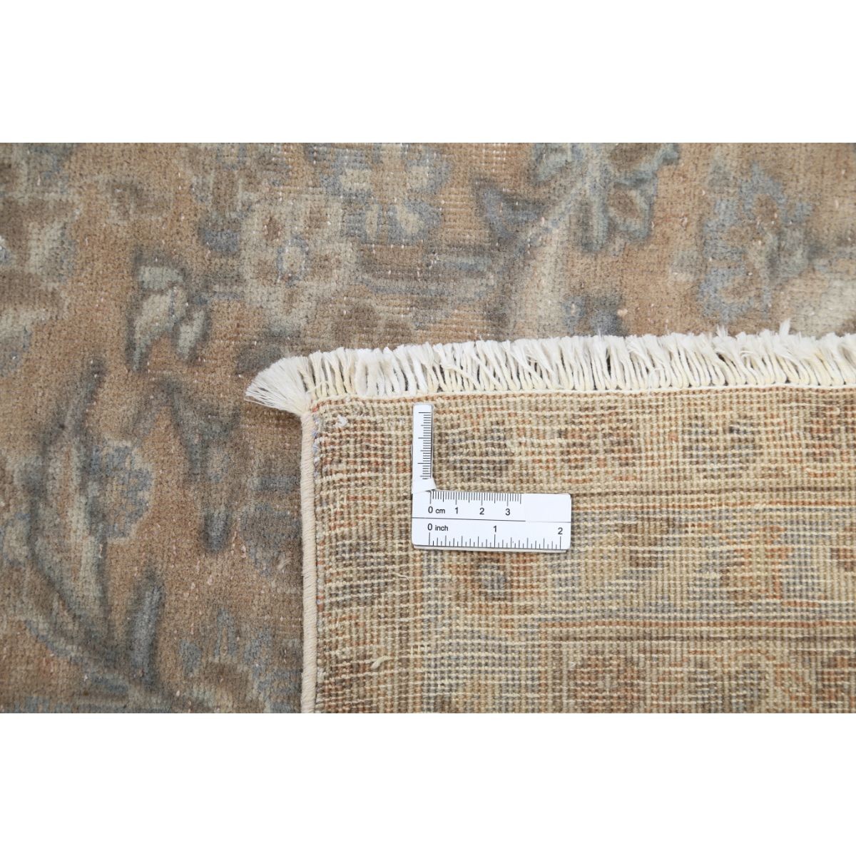 Vintage 10x14 Handmade Double Knotted Washable Wool Rug - Soft Hues
