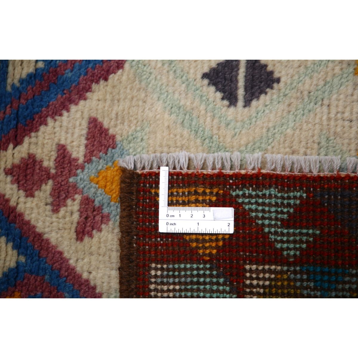 Revival 3x4 Handmade Double Knotted Washable Wool Rug - Colorful