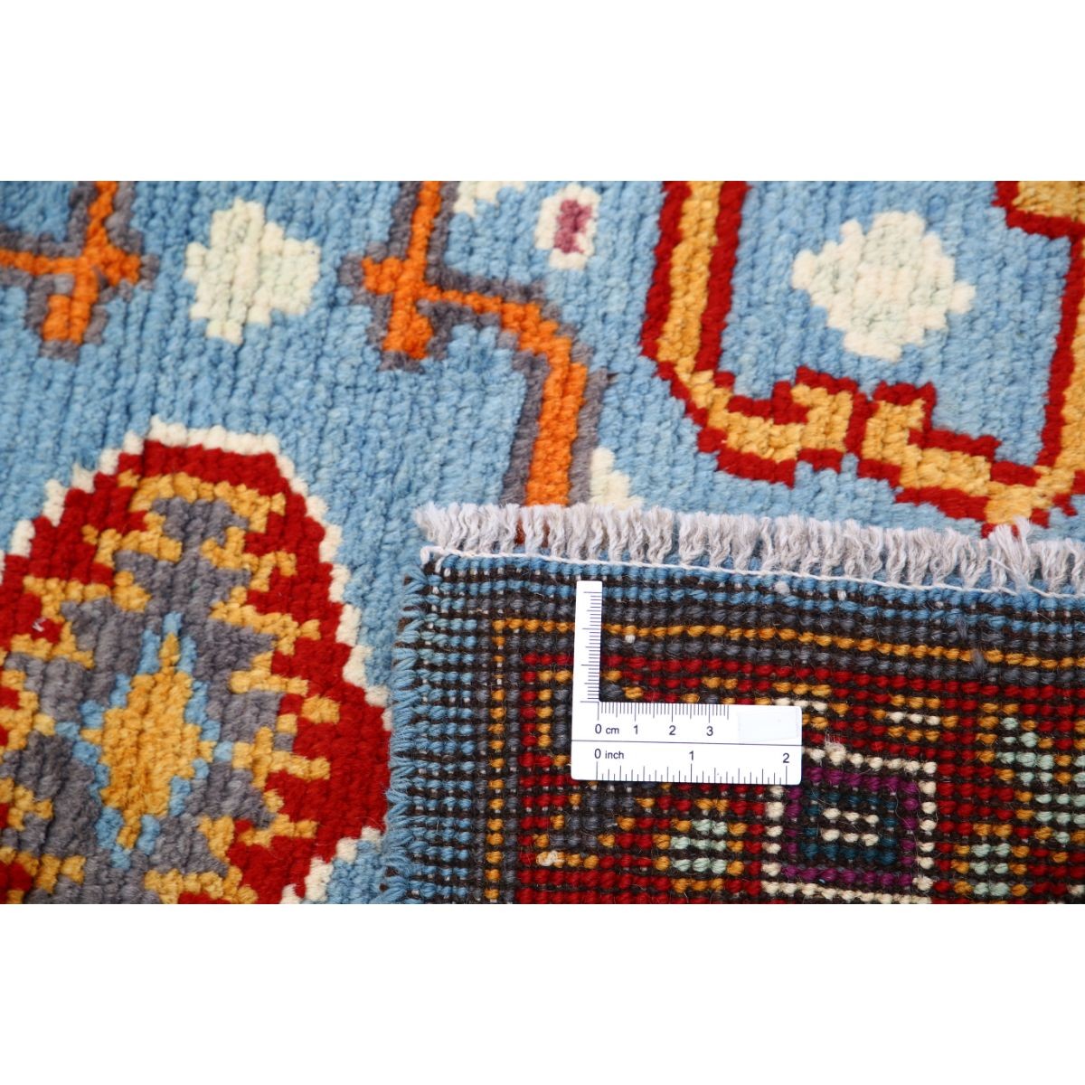Revival 3x4 Handmade Double Knotted Washable Wool Rug - Colorful