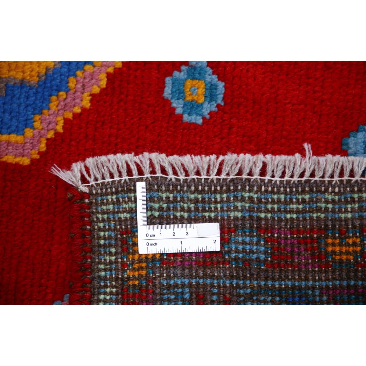 Revival 5x7 Handmade Double Knotted Washable Wool Rug - Colorful