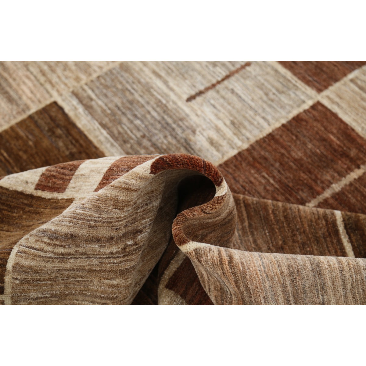 Modcar 7x10 Handmade Double Knotted Washable Wool Rug - Colorful